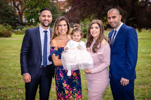 Christening photograph by Evagoras Mandrides, christening photographer in North London