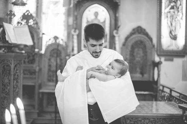 Christening photograph by Evagoras Mandrides, christening photographer in North London