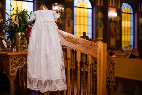 Christening photograph by Evagoras Mandrides, christening photographer in North London