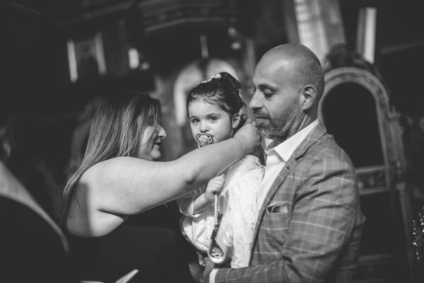 Christening photograph by Evagoras Mandrides, christening photographer in North London