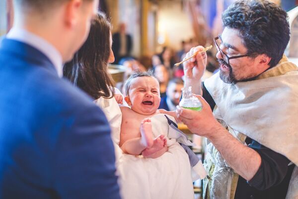 Christening photograph by Evagoras Mandrides, christening photographer in North London