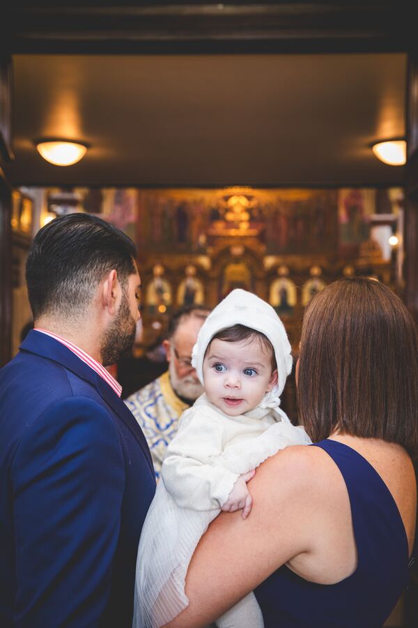 Christening photograph by Evagoras Mandrides, christening photographer in North London