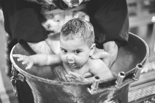 Christening photograph by Evagoras Mandrides, christening photographer in North London