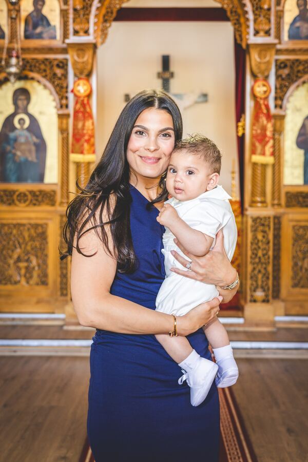 Christening photograph by Evagoras Mandrides, christening photographer in North London