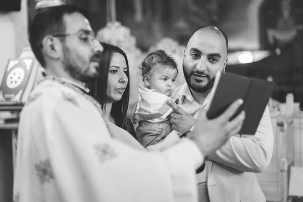 Christening photograph by Evagoras Mandrides, christening photographer in North London