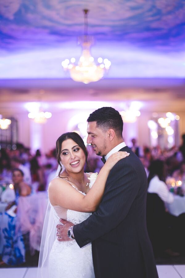The first dance at a North London wedding reception, photographed by Evagoras Mandrides