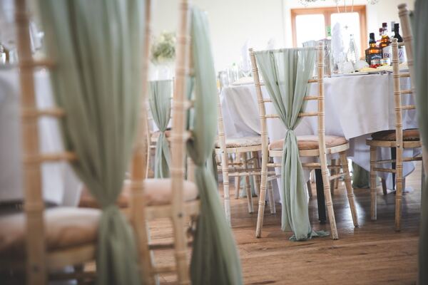 Wedding tables at Stock Brook Country Club, Billericay, photographed by Evagoras Mandrides
