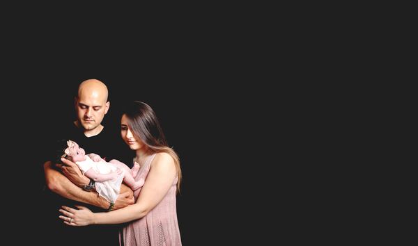 Studio portrait taken at the Evagoras Mandrides studio in Enfield