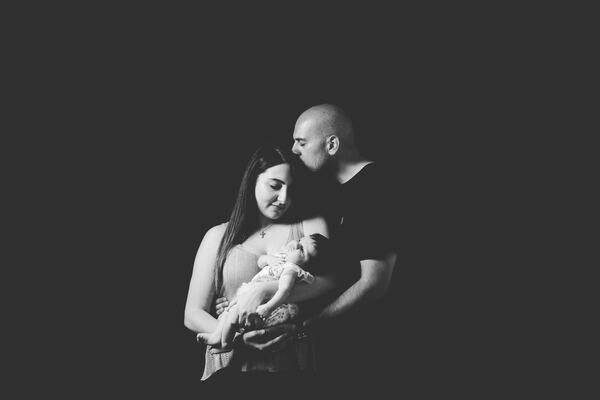 Studio portrait taken at the Evagoras Mandrides studio in Enfield