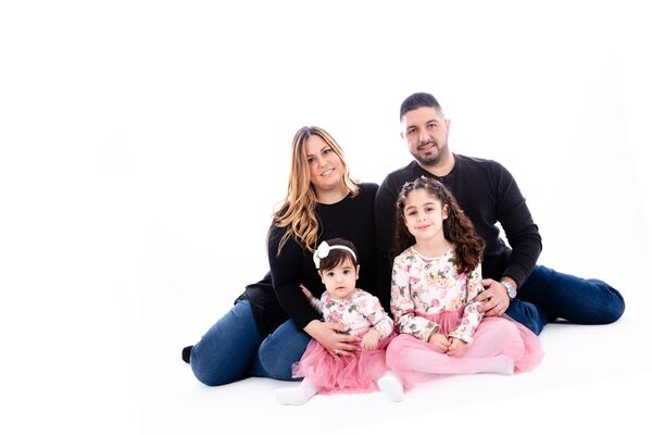 Studio portrait taken at the Evagoras Mandrides studio in Enfield